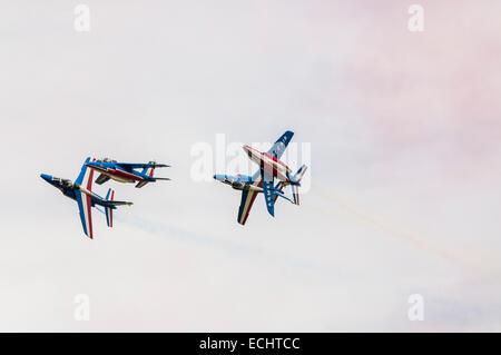 Patrouille de France aerobatic display team performing during an airshow display Stock Photo