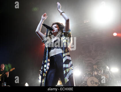 Singer Ella Eyre performs live onstage at Brixton Electric in Brixton, London, England on Thursday 12th June 2014  Featuring: ella eyre Where: London, United Kingdom When: 12 Jun 2014 Stock Photo