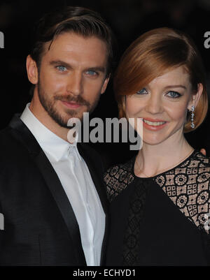 London, UK, UK. 15th Dec, 2014. Dan Stevens and Guest attend UK Premiere of ''Night At The Museum: Secret Of The Tomb'' at Empire Leciester Square Credit:  Ferdaus Shamim/ZUMA Wire/Alamy Live News Stock Photo