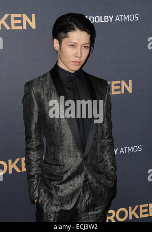 Los Angeles, California, USA. 15th Dec, 2014. Miyavi attending the Los Angeles Premiere of ''Unbroken'' held at the Dolby Theatre in Hollywood, California on December 15, 2014. 2014 Credit:  D. Long/Globe Photos/ZUMA Wire/Alamy Live News Stock Photo