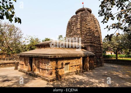 India, Odisha, Bhubaneswar, Parasuramesvara temple Stock Photo