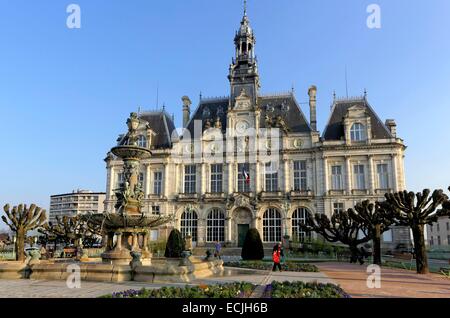 Limoges town hall, Limoges, Haute-Vienne, Limousin, France Stock Photo ...