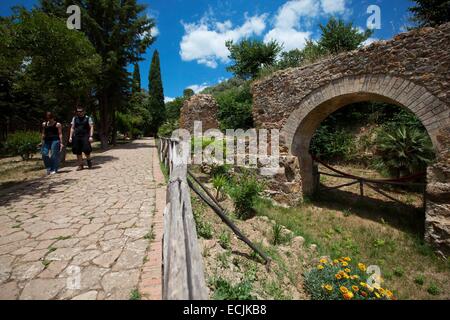 Italy, Sicily, Piazza Armerina, Villa Romana del Casale, listed as World Heritage by UNESCO Stock Photo