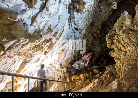 Republic of Macedonia, Sarai, the lake and canyonof Matka, Cave Brelo Stock Photo