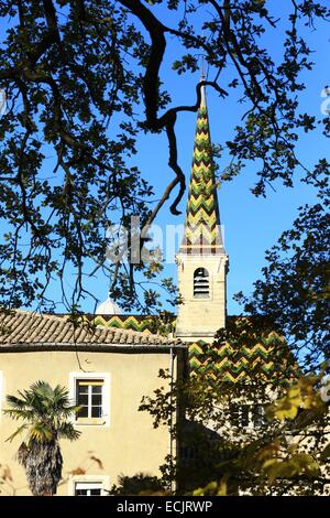 France, Gard, Saint Paulet de Caisson, Chartreuse de Valbonne (13th century) Historical Monument Stock Photo