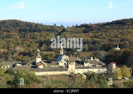 France, Gard, Saint Paulet de Caisson, Chartreuse de Valbonne (13th century) Historical Monument Stock Photo