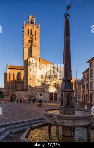 France, Haute Garonne, Toulouse, Saint Etienne Cathedral Stock Photo
