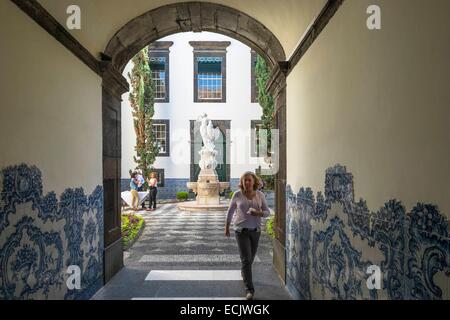 Portugal, Madeira island, Funchal, the Town Hall Stock Photo