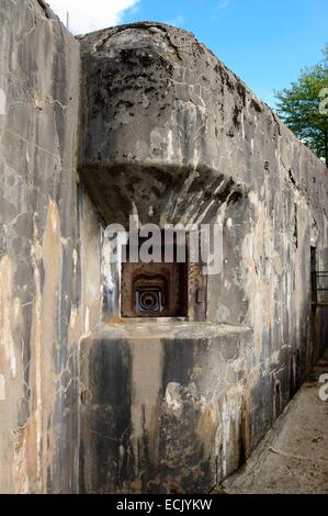 France, Moselle, Veckring, Maginot Line, Hackenberg Fortress, bunker Stock Photo