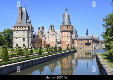 France, Eure-et-Loir, Maintenon, the castle Stock Photo