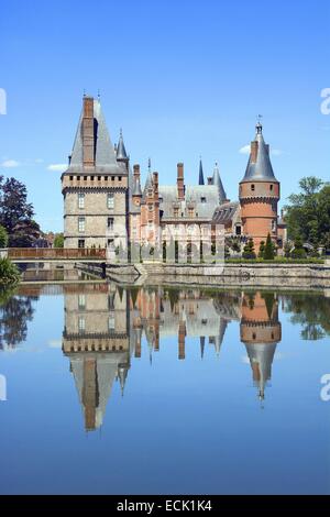 France, Eure-et-Loir, Maintenon, the castle Stock Photo