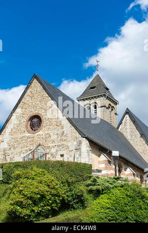France, Eure, Saint Georges du Vievre, Saint Georges parish church Stock Photo