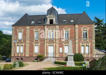 France, Eure, Saint Georges du Vievre, Residence Grivilers (former police station) Stock Photo