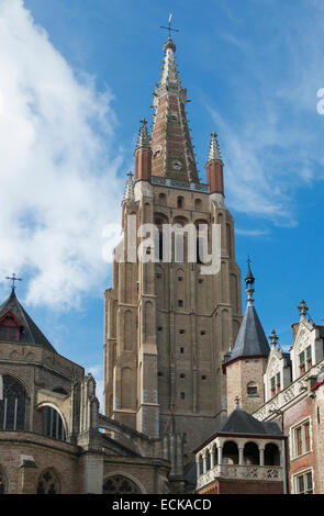 Church of Our Lady Bruges Belgium Stock Photo