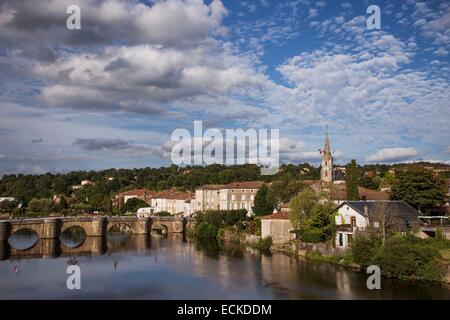 France, Charente, Confolens, overview Stock Photo