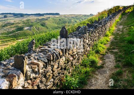 France, Manche, Barneville Carteret, Cape Carteret Stock Photo