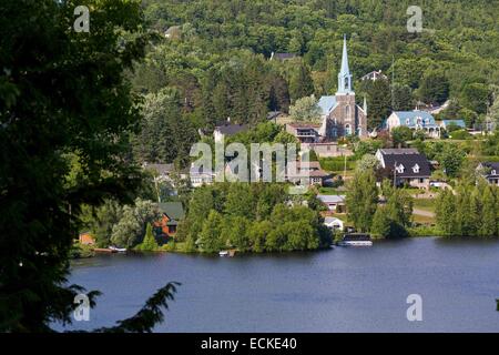 Canada, Quebec, Mauricie, the Shawinigan area, Grandes-Piles one of the most beautiful villages in Quebec Stock Photo