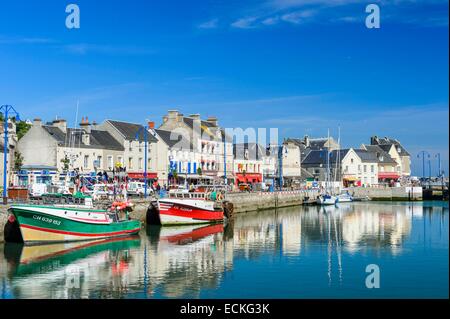 France, Calvados, Port en Bessin Stock Photo