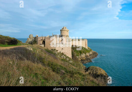 fort la latte, cap frehel, brittany, france Stock Photo