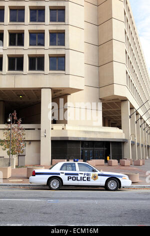 An FBI police car parked outside of headquarters - Washington, DC USA ...