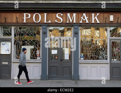 Polsmak Polish delicatessen and shop in Dalston, London Stock Photo