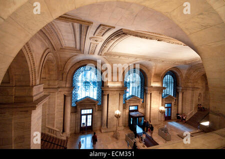 United States, New York city, Manhattan, New York Public Library Stock Photo