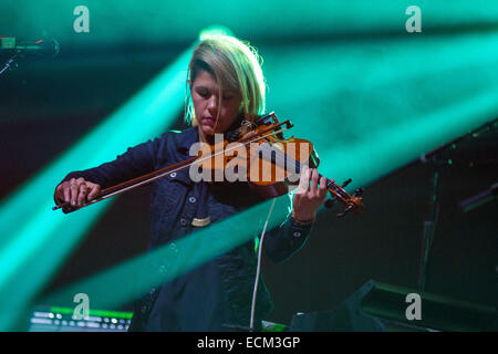 Inglewood, California, USA. 13th Dec, 2014. Modest Mouse performs live at the 25th annual KROQ Almost Acoustic Christmas at The Forum in Inglewood, California © Daniel DeSlover/ZUMA Wire/Alamy Live News Stock Photo