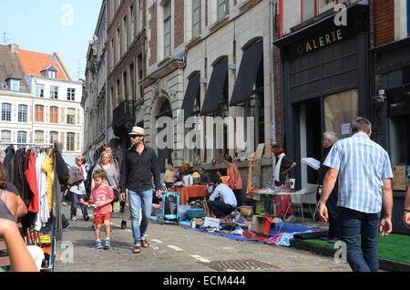 Lille Braderie, Rijssel France. Stock Photo