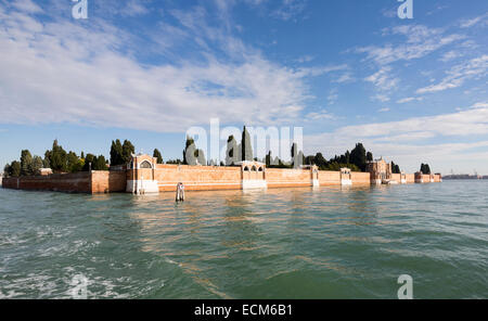 San Michele island, the cemetery of Venice, Italy Stock Photo