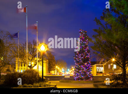 Downtown Oakville Ontario Canada At Dusk Stock Photo Alamy