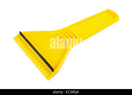 Ice scraper on a white  background Stock Photo