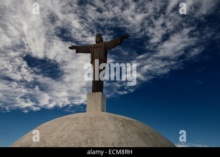 Replica of Christ the Redeemer statue from Rio de Janeiro on top of Mount Isabel de Torres National Park Puerto Plata Dominican Republic Stock Photo