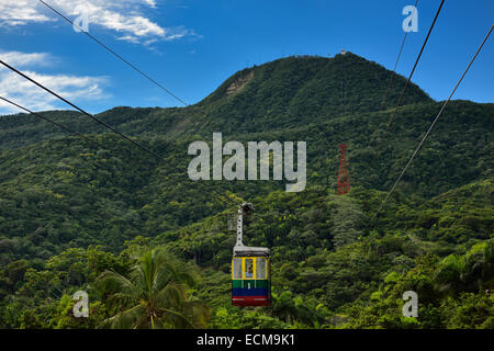 Cable car at Mount Isabel de Torres National Park Puerto Plata Dominican Republic Stock Photo