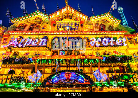 Alpen Hotel attraction in Hyde Park Winter Wonderland. Stock Photo