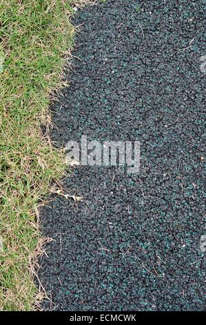 texture of running track cover with rubber Stock Photo