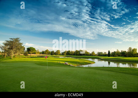 Montpellier Massane golf course in the sun. Stock Photo