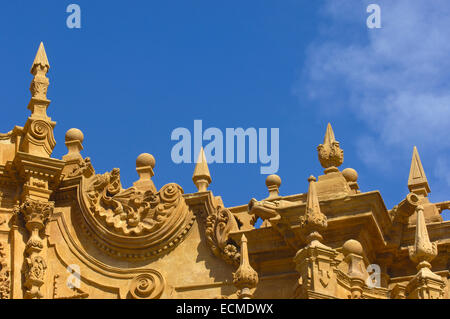 Façade of the cathedral of Guadix, 16th century, El Marquesado area, Granada, Spain, Europe Stock Photo