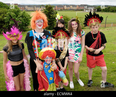 Susan Boyle attended her local Children's Gala Day in Blackburn, West Lothian. Other guests included local Livingston Labour MP Graeme Morrice. People wore fancy dress for the occasion  Featuring: Atmosphere Where: Blackburn, United Kingdom When: 14 Jun 2 Stock Photo