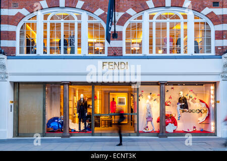 The Fendi Store In New Bond Street, London, England Stock Photo