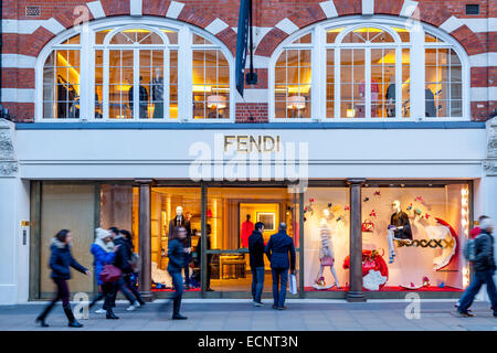 The Fendi Store In New Bond Street, London, England Stock Photo