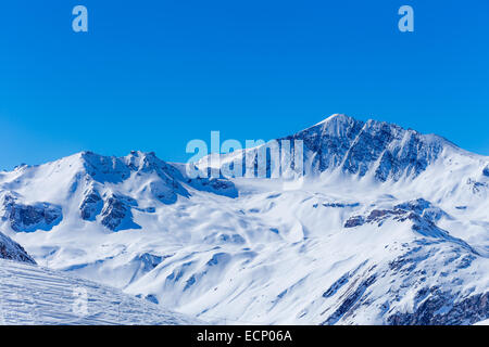 Snow-capped mountains. Stock Photo