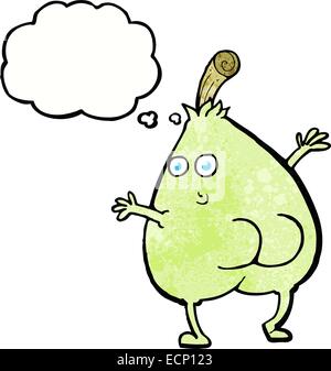 a nice pear cartoon with thought bubble Stock Vector Image & Art - Alamy