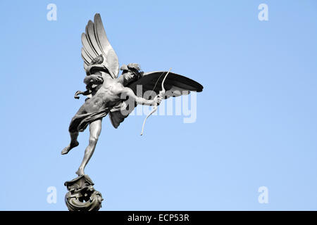 Eros Cupid statue of Piccadilly Circus, London England UK Stock Photo