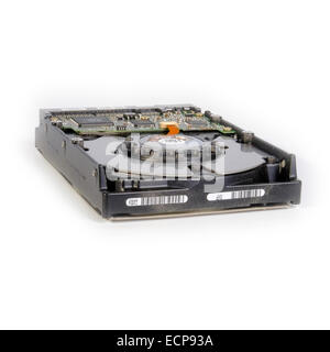 Internal computer data storage hard disk drive isolated on white background Stock Photo