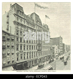 (King1893NYC) pg241 BROADWAY CENTRAL HOTEL, BROADWAY Stock Photo