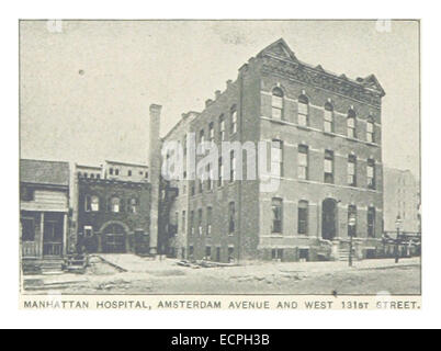 (King1893NYC) pg482 MANHATTAN HOSPITAL, AMSTERDAM AVENUE AND WEST 131ST STREET Stock Photo