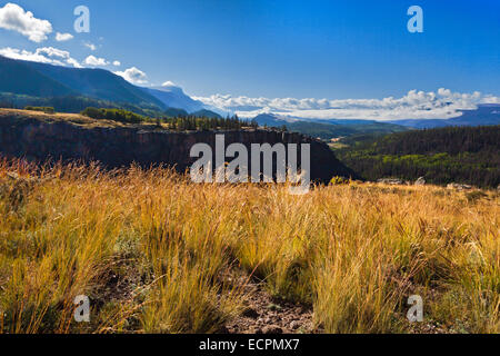 BRISTOL HEAD rises to 12713 feet above North Creek Gorge in the SAN JUAN MOUNTAINS of SOUTHERN COLORADO Stock Photo