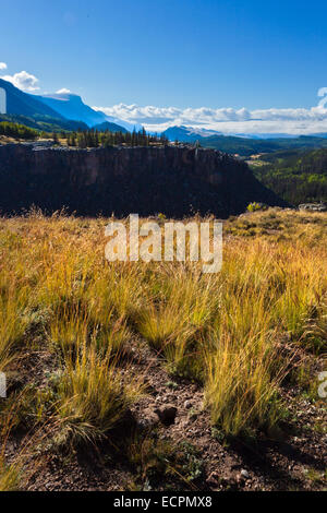 BRISTOL HEAD rises to 12713 feet above North Creek Gorge in the SAN JUAN MOUNTAINS of SOUTHERN COLORADO Stock Photo