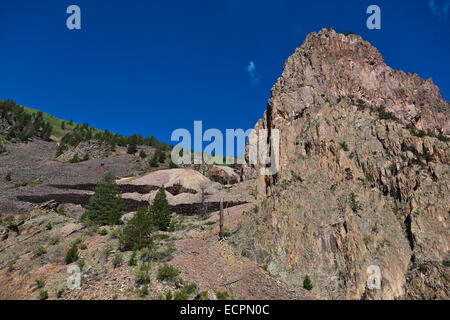 The BACHELOR MINE in CREEDE COLORADO where silver was mined until 1985