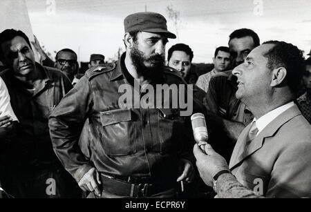 The US and Cuba announced an agreement between the two countries that will be a first step toward normalizing relations. PICTURED: July 19, 1968 - Havana, Cuba - FIDEL ALEJANDRO CASTRO RUIZ (born August 13, 1926) has been the ruler of Cuba since 1959. In the years that followed he oversaw the transformation of Cuba into the first Communist state in the Western Hemisphere. PICTURED: Castro and the Minister of the Foodstuffs Industry JOSE NARANJO. © KEYSTONE Pictures USA/ZUMAPRESS.com/Alamy Live News Stock Photo